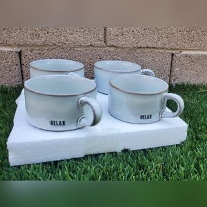 - 🌟 (4)Set of 4!Hearth and Hand Relax Mugs!